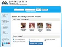 Tablet Screenshot of eastcantonhighschool.org
